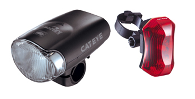 EXCELLENT VALUE FOR MONEY, FRONT AND REAR SET IDEAL FOR COMMUTER USE. ALL CATEYE LIGHTING SETS