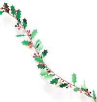 Unbranded Holly with Berries Wire Garland 3.7m