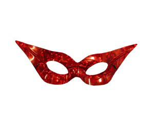 Unbranded Holographic Flyaway eyemask, red