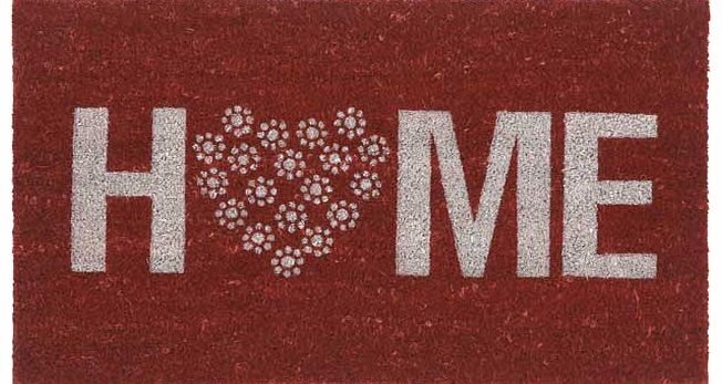This attractive Home Doormat is a perfect welcoming to your home. Simply shake or brush this hard wearing coir doormat to keep it clean. Finished in a stylish red this doormat makes a brilliant addition to your home. Non-slip backing Hand made. 100% 