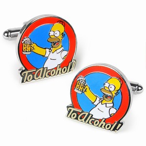 Unbranded Homer Simpson To Alcohol Cufflinks