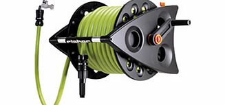 A sturdy free-standing hose reel kit for all your gardens watering needs. Comprises robust dispenser reel 15m (49) of twin-wall braided thru-flow hose to allow you to use the hose without unrolling the whole reel 1.8cm (3/4) threaded tap connector an
