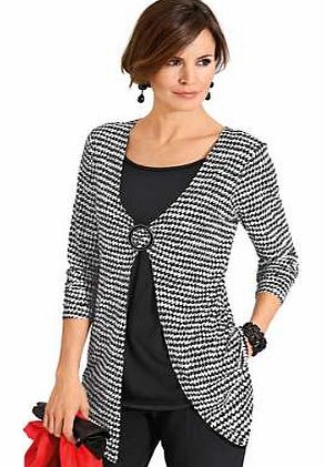Unbranded Houndstooth Layered Look Top
