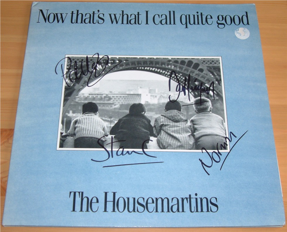 HOUSEMARTINS GROUP SIGNED LP - SIGNED BY ALL 4