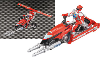 Unbranded Hovertek Cycle with Red Ranger