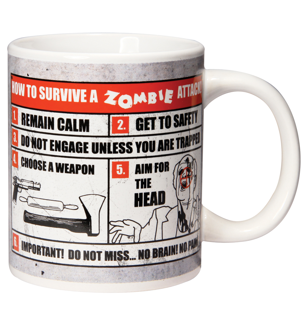 Unbranded How To Survive A Zombie Attack Mug