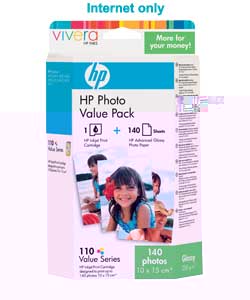 Unbranded HP 110 Series Photo Value Pack