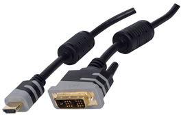 Unbranded HQ - HDMI Male to DVI-D (18 1) Male Conversion Cable - 1.5 Meter - Ref. HQCV-D001/1.5