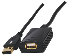 Unbranded HQ - USB 2.0 A Male to USB 2.0 A Female Gold Plated Connection Cable - 5 Meter - Ref. HQCC-147HS