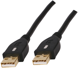 Unbranded HQ - USB 2.0 A Male to USB 2.0 A Male with GOLD Connectors - 1.8 Meter - Ref. HQCC-140HS