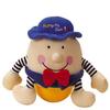 Roly-poly Humpty with plastic bottom and fabric body. Try and knock him down, listen to him chime an