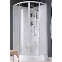 Hydro is a self-contained hydro-massage shower system including walls, door and tray., We recommend