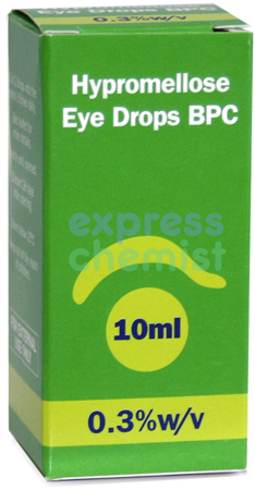 Unbranded Hypromellose Eye Drops BPC 0.3 w/v 10ml