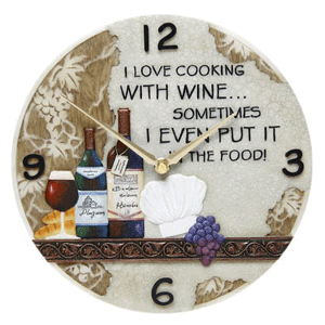 Unbranded I Love Cooking with Wine Clock