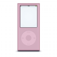 iCC52PNK i-Luv Pink Silicone Case for 4th Generation iPod Nano