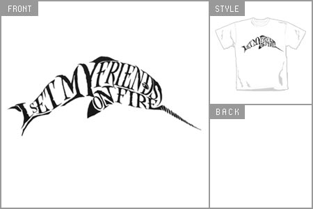 Unbranded I Set My Friends On Fire (Narwhal Logo) T-shirt