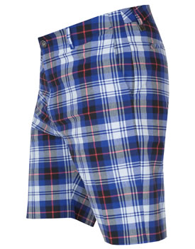 Unbranded Ian Poulter IJP Design Junior Tartan Shorts Lava