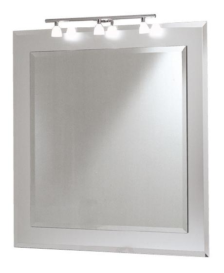 Ibis is a bevelled mirror framed with a satin deco
