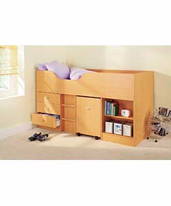 Beech effect. Complete with 3 drawers, 2 shelves,
