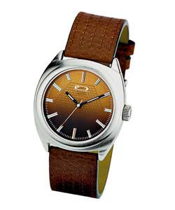 Unbranded Identity London Gents Brown Strap Watch