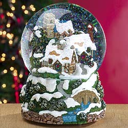 Our softly-lit snowglobe winds up to play one of the oldest and best-loved carols God Rest Ye Merry