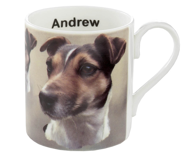 Unbranded Illustrated Dog Bone China Mug - Jack Russell Smooth Short Haired