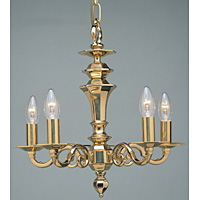 Unbranded IM BZ00445 5 - 5 Light Polished Brass Hanging Light