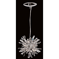 Unbranded IMCEH08917 15A - Chrome and Crystal Pendant Light