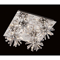 Unbranded IMCEH08917 4 - Chrome and Crystal Semi Flush Light