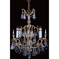 Unbranded IMCP00669 4 FG - 4 Light French Gold Chandelier