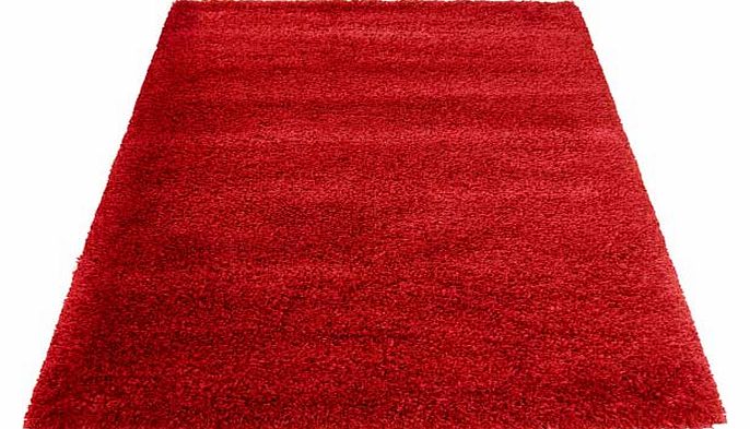 Unbranded Imperial Shaggy Rug - Red - 80 x 140cm