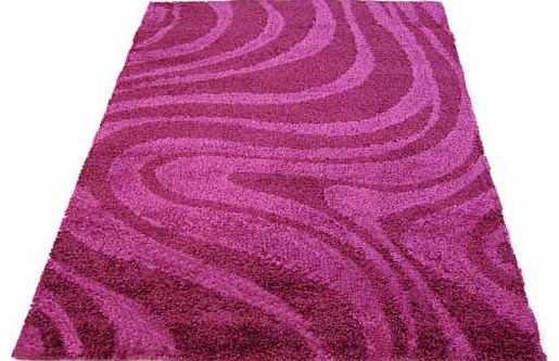 Imperial Shaggy Swirl 160x230cm - Purple