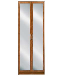 Unbranded Impressions 2 Mirror Door Robe - Dark Maple