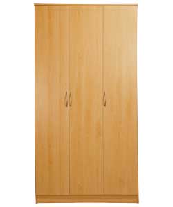 Unbranded Impressions 3 Door Wardrobe - Beech