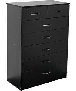 Unbranded Impressions 5   2 Drawer Chest - Black