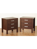 The coolstylishfinish of the Indiana 3 Drawer Bedside Cabinetwill provide a contemporary look to