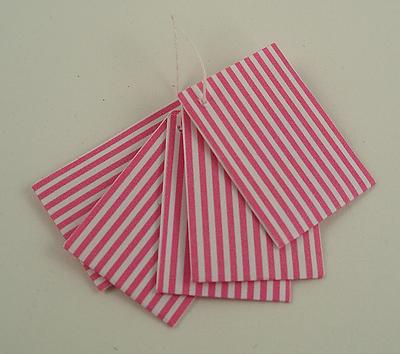 Individually Handcrafted Miniature Striped Paper