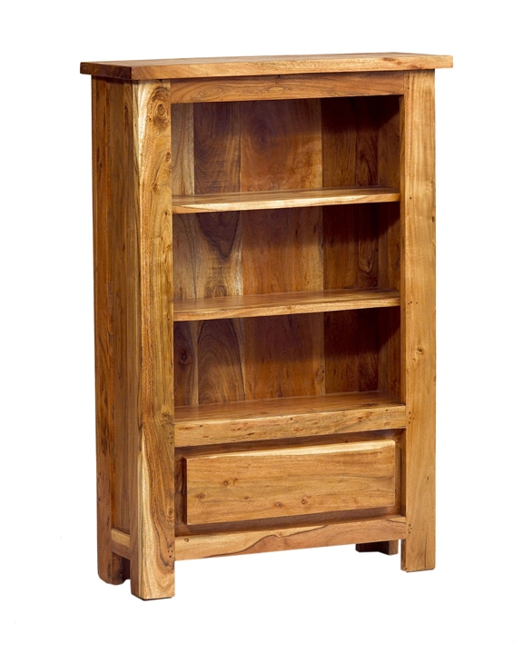 Unbranded Indus Acacia Small Bookcase with Drawer