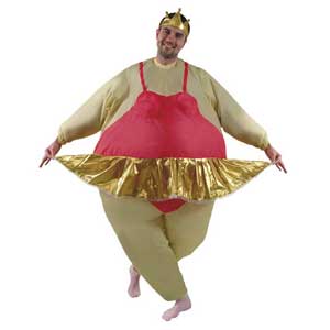 Inflatable Ballerina Costume is less sugar plum fa