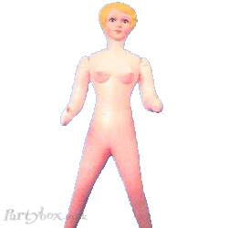A lovely blonde inflatable lady. Your very own min