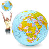 It`s big, bouncy, and beautiful. The Huge Inflatable Globe, a must have larking-about toy, with a