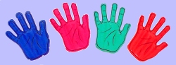 Inflatable Hand - 15inch - assorted colours