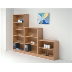 Influx Bookcase Low W800xD350xH720mm Beech