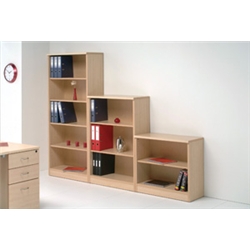 Low Bookcase Shelf heights are adjustable WxDxH: 800x350x720mm Maple