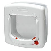 This Infrared cat flap prevents unwanted cats from entering your home. This weather-resistant pet do
