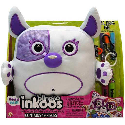 Add some bling to your style with this Inkoos Blingoo Deluxe Dog Soft Toy with Glitter Glue Pens. Put your own stamp on this 25cm-tall soft and squidgy doggy by scribbling works of art all over their body. Not only are they soft, but they are super w