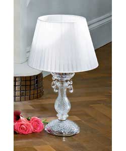 Unbranded Inspire Collection. Clear Pleated Voile Table Lamp