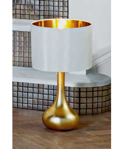 Unbranded Inspire Collection. Cream and Gold Finish Table Lamp