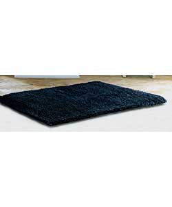 Unbranded Inspire Collection Shaggy Black Rug