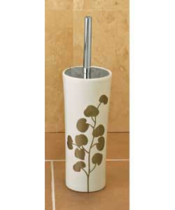 Gingko toilet brush holder.For a super stylish bathroom, choose this contemporary toilet brush. Its 